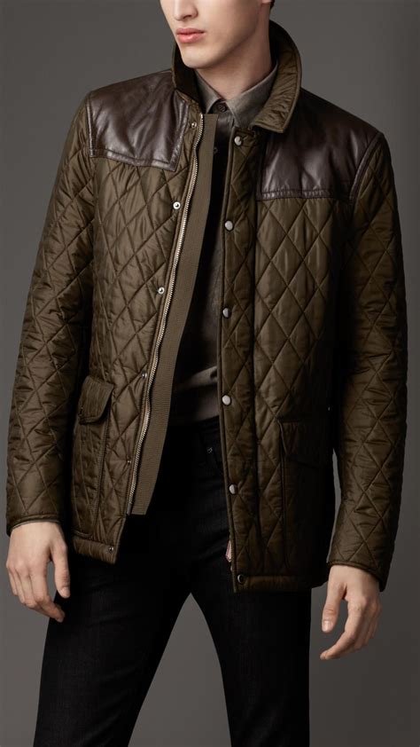 Burberry quilted jacket men's